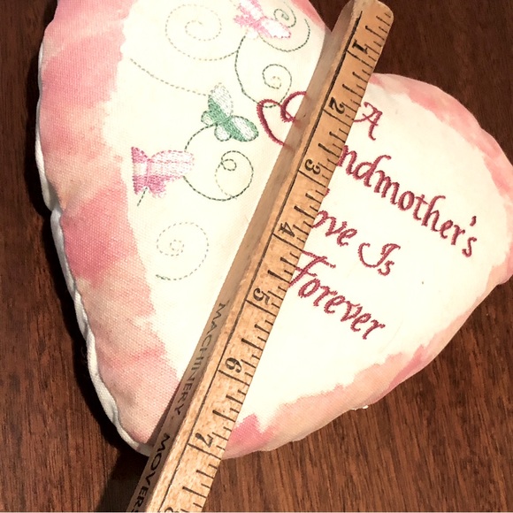 Heart shaped A Grandmother’s Love is Forever pillow - Picture 9 of 10